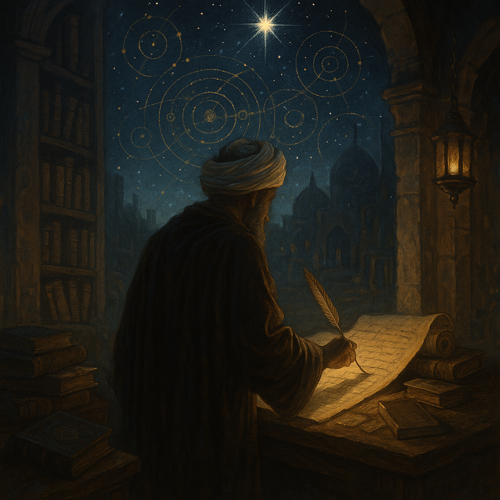 Depiction of Prophet Seth (face hidden)